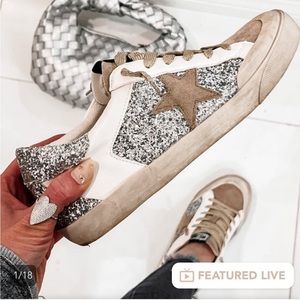 New in box star glitter tennis shoes size 9 from a boutique